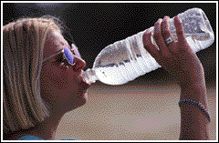 Girl Drinking Bottled Water